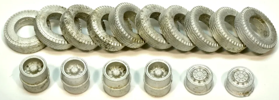 ShowCase Miniatures 3012 - HO Scale Alloy Wheel Set