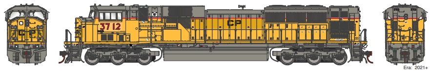 Athearn Genesis G27381 - HO SD9043MAC - DCC & Sound - Canadian Pacific #3712