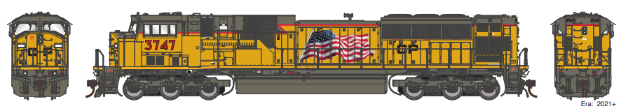 Athearn Genesis G27382 - HO SD9043MAC - DCC & Sound - Canadian Pacific #3747