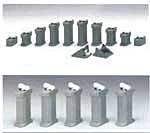 Kato Unitrack 381-230161 - N Scale Add-On Gradual Pier Set - 7/16-1-5/8in (11-42mm) High