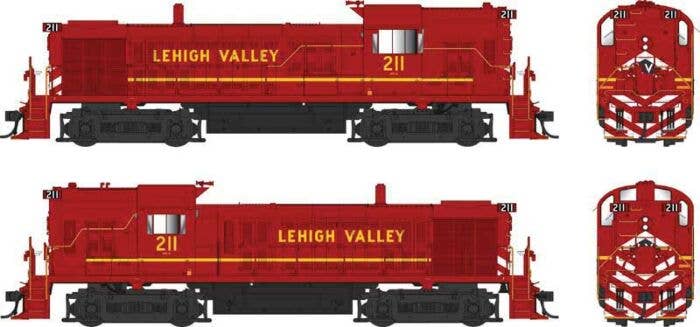 Bowser 25248 - HO Alco RS3 Hammerhead High Hood - ESU LokSound and DCC -- Lehigh Valley #211 (Lat...