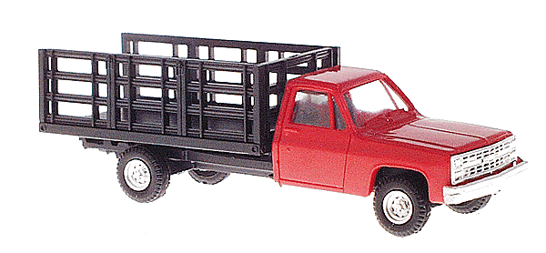 Trident Miniatures 901533 - Chevrolet Pick-Up with Stakebed Body -- Red