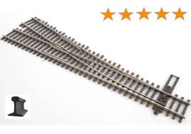 Walthers Track 83016 - HO Code 83 Nickel Silver DCC Friendly #5 Turnout - Right Hand