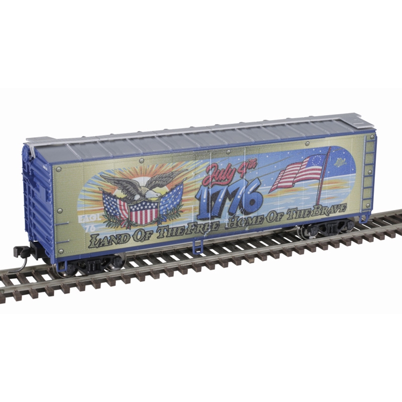 Atlas Trainman 20007233 - HO 40ft Plug Door Boxcar - 4th of July (Eagle) #13