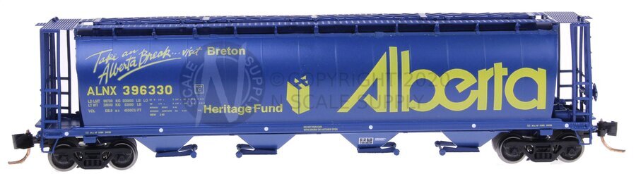Intermountain 65117-65 - N Scale Cylindrical Covered Hopper - Alberta Heritage Fund "Take A Break...