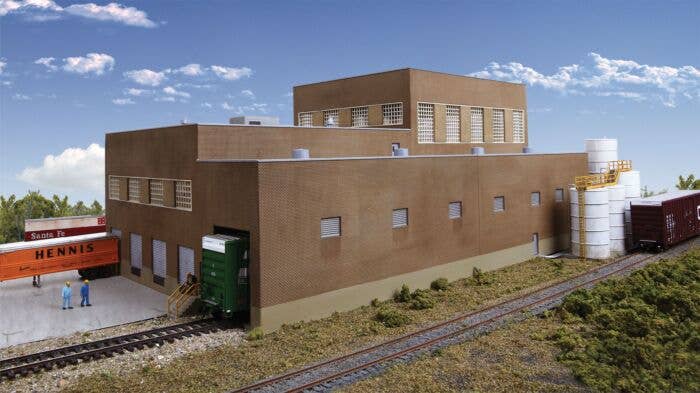 Walthers Cornerstone 3902 - HO Scale Paper Mill - Superior Paper -- Kit - 20-3/4 x 11-3/4 x 8-3/4...