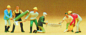 Preiser 10042 - HO People Working -- Lumberjacks pkg(6)