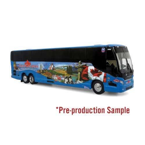 Iconic Replicas 870619 - HO Provost H3-45 Motorcoach Bus - Assembled -- Great Canadian (blue, bla...