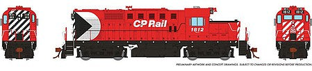 Rapido 32560 - HO Scale MLW-CP RS-18u - LokSound and DCC -- Canadian Pacific #1812 (Action Red, w...
