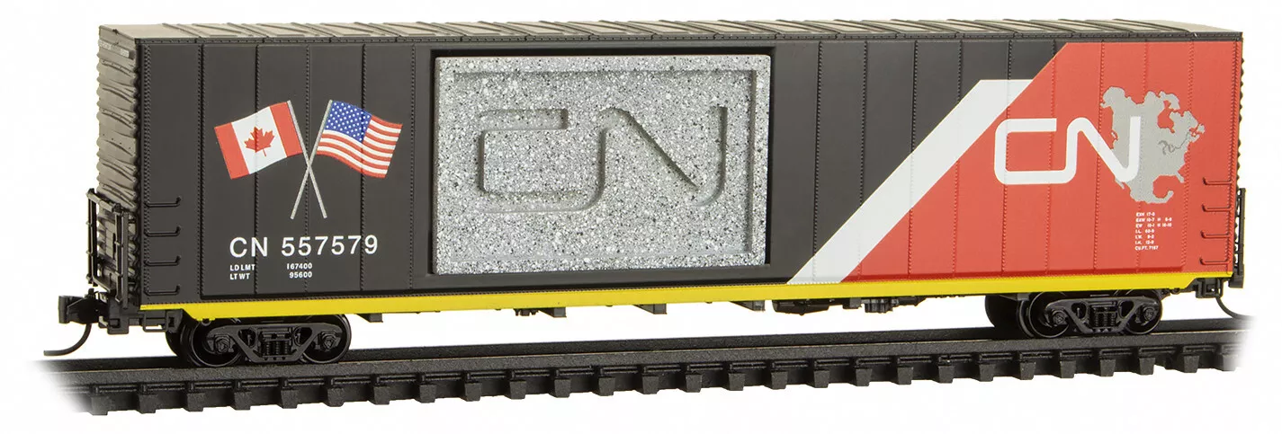 Micro Trains 10200847 - N Scale 60' Boxcar - Canadian National "Honoring Class 1 RRs"