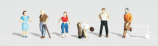 Woodland Scenics 1824 - HO Figurines - Ordinary People (6) 