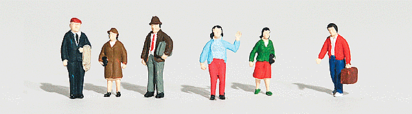 Woodland Scenics 1837 - HO Figurines - General Public (6) 