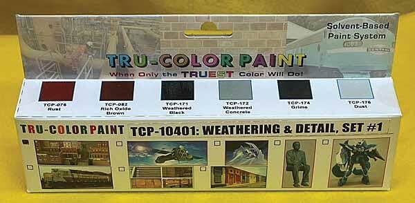 Tru Color Paint - Weathering Paint Color Set #1, 76, 82, 171, 172, 174, 176 -- Six Colors in 1oz ...