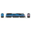 Rapido 1111035 - N SD70MACH (DC/Silent): Metra - Light Blue/Black: #523