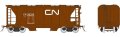 Rapido 149011-2 - HO Enterprise 2-Bay Covered Hopper - Canadian National (MOW Red) #53315