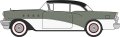 Oxford Diecast 87BC55007 - HO 1955 Buick Century - Assembled -- Carlsbad Black, Windsor Grey, Dov...
