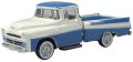 Oxford Diecast 87DP57005 - HO 1957 Dodge D100 Sweptside Pick Up Truck - Assembled -- Ice Blue, Gl...