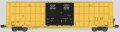 Aurora Miniatures 602099 - N Greenbrier 7550cf 60' Plate F Boxcar - DATA ONLY - Yellow w/Black Do...