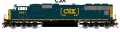 Athearn Genesis 70633 - HO SD70M - DCC/Sound - CSX #4691