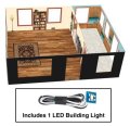 Walthers Cornerstone 4704 - HO Scale Brick Cape Cod House - Spaces -- Interior Lighting and Detai...