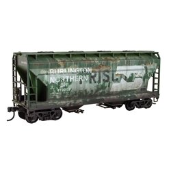 Atlas 220010008 - HO ACCURAIL 2-BAY COVERED HOPPER KIT BURLINGTON NORTHERN EX-SLSF #419256
