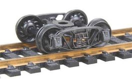 Kadee 509 - HO Scale 1898 Andrews Fully Sprung Metal Trucks -- Code 110 (.110") 33" Ribbed-Back R...