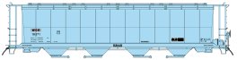 Intermountain 45140-06 - HO 59Ft 4-Bay Cylindrical Covered Hopper - WGR - Light Blue - Patch #164...