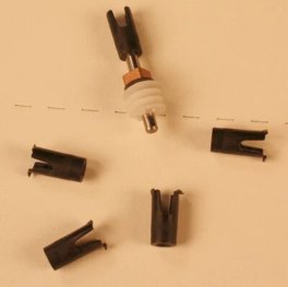 A-Line 12033 - HO Hex Female Worm Coupling shaft size 3/32" dia. (Worm gear not included) -- pkg(...