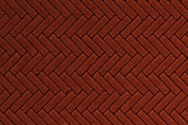 Chooch 8663 - HO Flexible Herringbone Dark Red Brick Sheet (2-Pack) - Medium