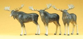 Preiser 20393 - HO Moose (3pk) 