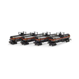 Athearn 1299 - HO 42' Chemical Tank, PROX #84928 / 84931 / 84936 / 84943 (4)