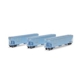Athearn 1312 - HO FMC 4700 Covered Hopper, RRRX Primed For Grime #2128 / 2132 / 2137 (3)