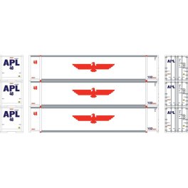 Athearn 19138 - HO 48' Containers, APLU #485711 / 485732 / 485766 (3)