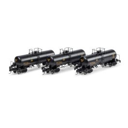 Athearn Genesis 15328 - N 13,600-Gallon Acid Tank, UTLX, Black (3)