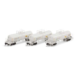 Athearn Genesis 15332 - N 13,600-Gallon Acid Tank, UTLX, White (3)