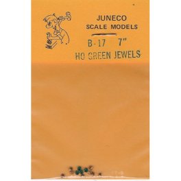 Juneco Scale Models B-17 - HO 7in Green Jewels (12/pkg)