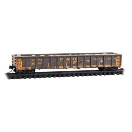 Micro-Trains 170144014 - N Scale Greenville 2494 52'6" Mill Gondola with Load - Ready to Run -- R...