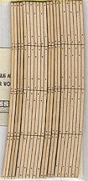 Blair Line 126 - HO Scale Laser-Cut Curved 2-Lane Wood Grade Crossing pkg(2) -- 18" 45.7cm Radius