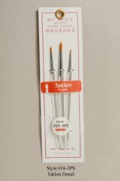 Atlas Detail Round Taklon 3 piece Set 