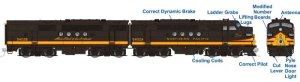 Rapido 53529 - HO EMD FT A+B Set - DC/DCC/Sound - Northern Pacific (NP Pine Tree Scheme) #5409D +...
