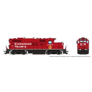Rapido 54007 - HO GP9u (DC/Silent): CP - Block w/ Beaver: #1597