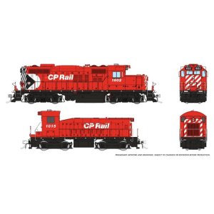 Rapido 54016 - HO GP9u Mother+Slug (DC/Silent): CP - Multimark: #1602 + #1015