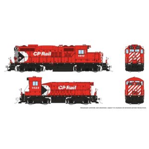Rapido 54017 - HO GP9u Mother+Slug (DC/Silent): CP - Multimark: #1610 + #1023