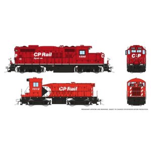 Rapido 54519 - HO GP9u Mother+Slug (DC/DCC/Sound): CP - System: #1598 + #1012