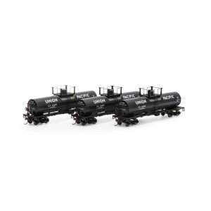 Athearn RND73006 - HO Chemical Tank Car - UP (3pk)