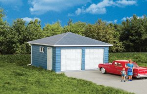 Walthers Cornerstone 3793 - HO Two-Car Garage - Kit