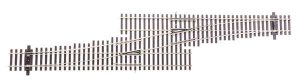 Walthers Track 83073 HO Scale Code 83 Nickel Silver DCC Friendly Number 5 Single Crossover Turnou...