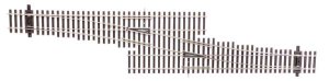 Walthers Track 83074 HO Scale Code 83 Nickel Silver DCC Friendly Number 5 Single Crossover Turnou...