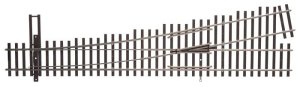 Walthers Track 10015 - HO Code 100 Nickel Silver DCC-Friendly #5 Turnout - Left Hand
