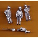 Juneco Scale Models C-101 - Section Hands w/ Pick, Shovel & Wheelbarrow - 3 Unpainted Figures
